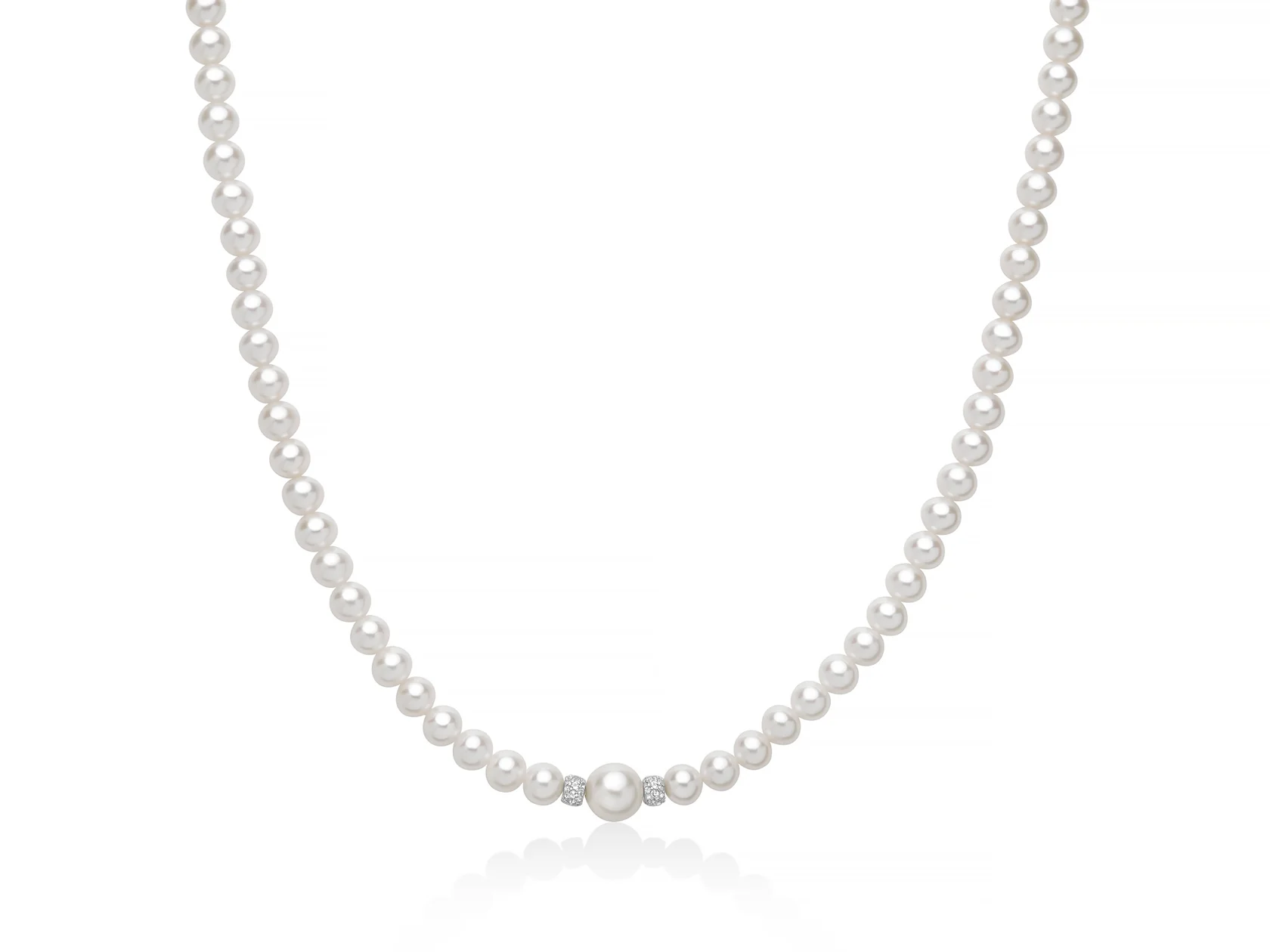 Collana Donna Miluna Perle Argento 925 Topazi