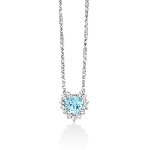 Collana Donna Miluna Gemma del Cielo Cuore