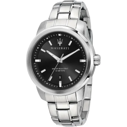 orologio uomo solo tempo Maserati Nero